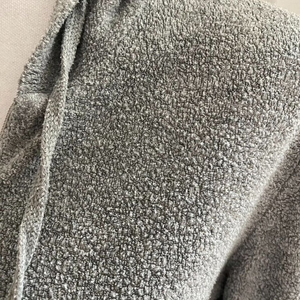 Topshop Zip Hoodie Sz 8 Grey Terry Cloth Casual Spring Preowned - Picture 4 of 9